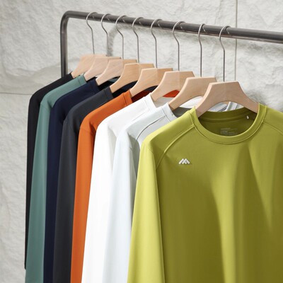 ITALY高端系列！秋冬户外高弹运动百搭男士休闲长袖T恤打底衫