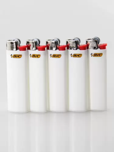 Одноразовая белая красная безопасная взрывобезопасная зажигалка, Франция, J3