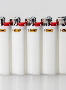 法国BIC比克一次性打火机Slim白色黑红色砂轮火石明火J3安全防爆