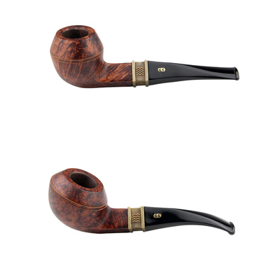 法国CC烟斗ELEMENTS系列斗牛头式直斗弯斗石楠木9MM滤芯