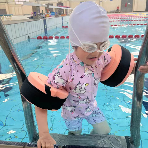 nenekids学游泳袖圈儿童水袖腰浮