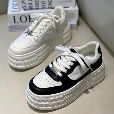 2024冬季新款厚底透气圆头休闲鞋