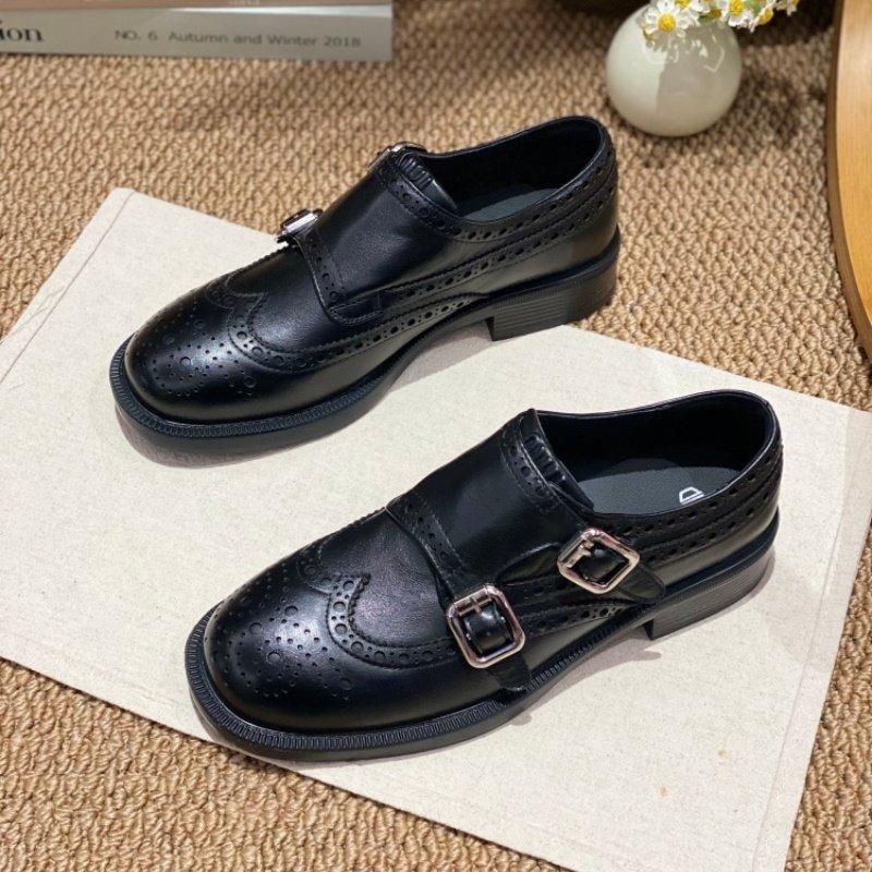2026春季爆款英伦布洛克雕花皮带扣单鞋女乐福鞋百搭舒适一脚蹬女,女鞋,深口单鞋,淘宝优惠券,粉丝福利购,淘宝优惠卷