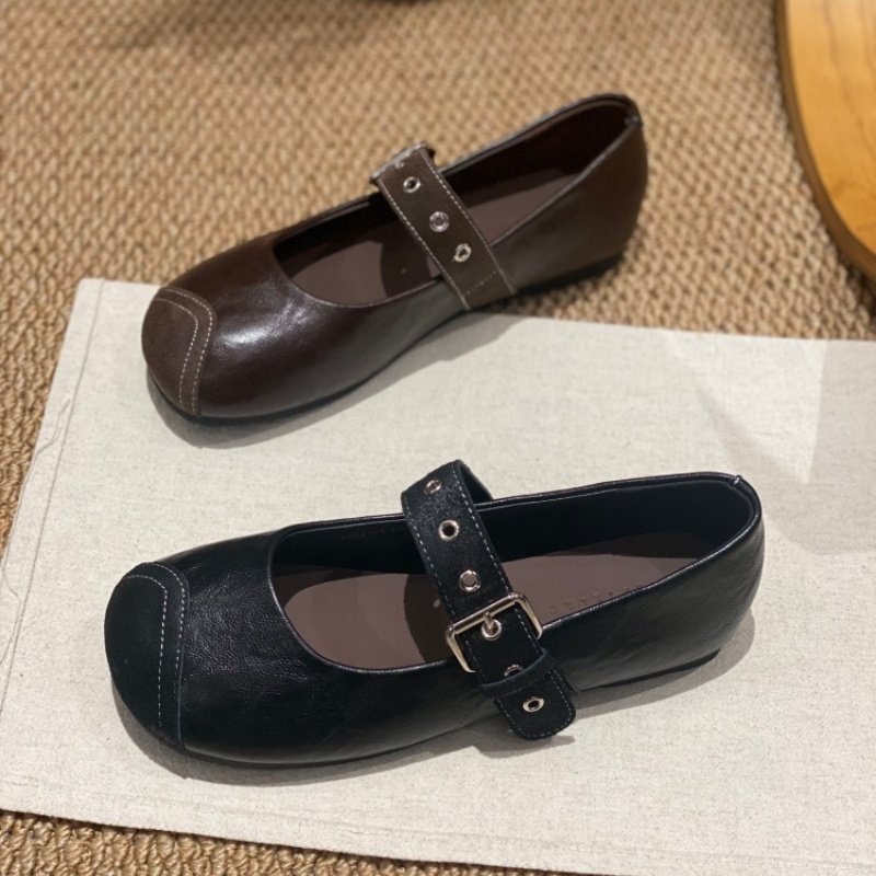 法式方头玛丽珍鞋女2026春季防滑深口日常一字扣带平底百搭单鞋女,女鞋,玛丽珍鞋,淘宝优惠券,粉丝福利购,淘宝优惠卷