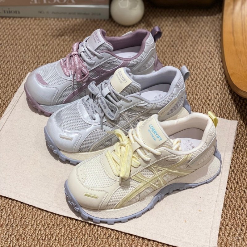 2026春季拼色德训鞋女厚底系带防滑休闲运动鞋轻便透气老爹鞋女款,女鞋,时尚休闲鞋,淘宝优惠券,粉丝福利购,淘宝优惠卷