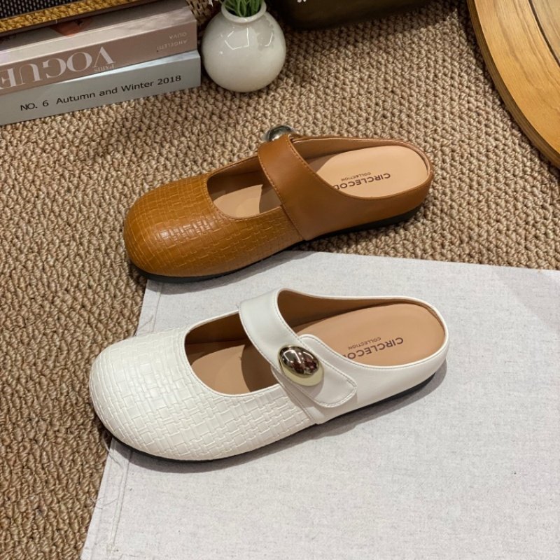 韩版勃肯鞋女2026春季新款浅口休闲玛丽珍包头半拖一脚蹬百搭女款,女鞋,勃肯鞋/软木鞋,淘宝优惠券,粉丝福利购,淘宝优惠卷