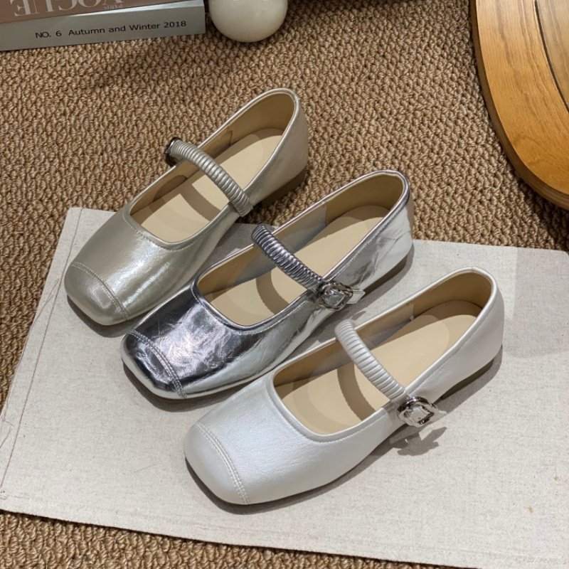 2026春季爆款法式方头玛丽珍鞋女一字带平底软底百搭浅口单鞋春季,女鞋,玛丽珍鞋,淘宝优惠券,粉丝福利购,淘宝优惠卷