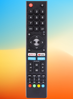 适用于CHIQ电视U55H7A U58H7A U43H7A GCBLTV02ADBBT英文遥控器