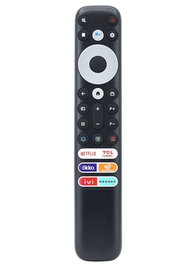 适用于TCL英文QLED智能电视RC902V FMR5原装8K语音遥控器