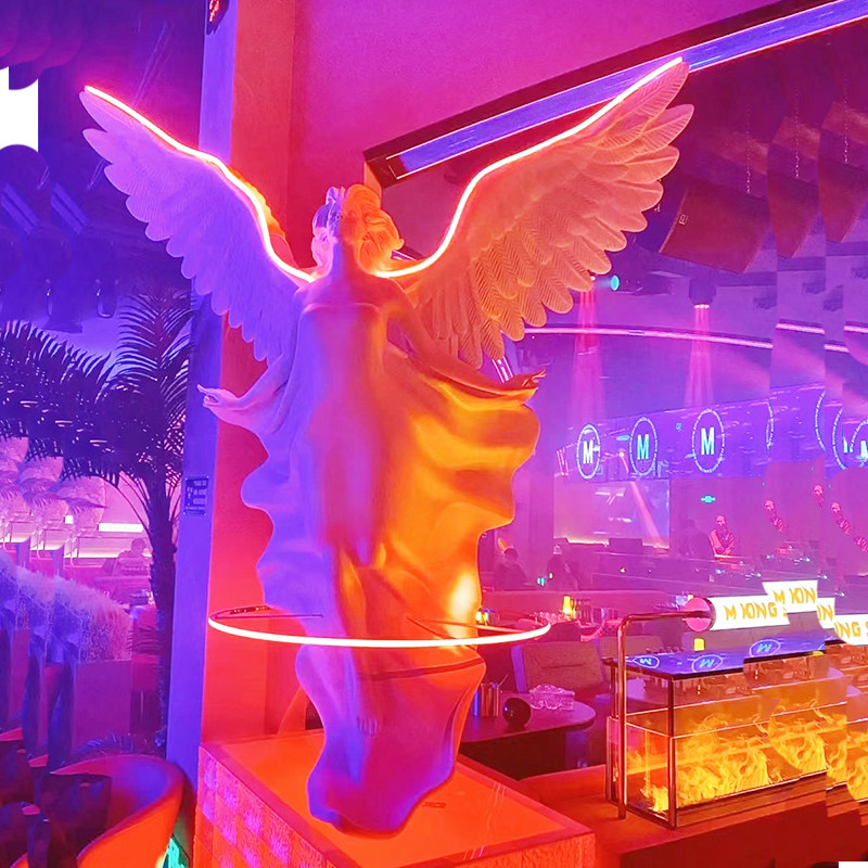 玻璃钢雕塑缪斯飞天美女神模特酒吧餐馆夜场KTV酒店人物落地摆件,家居饰品,落地摆件,淘宝优惠券,粉丝福利购,淘宝优惠卷