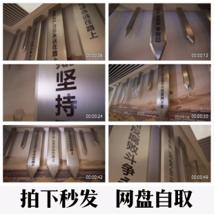 全面从严治党反腐败斗争永远在路上 利剑反腐零容忍4K视频素材
