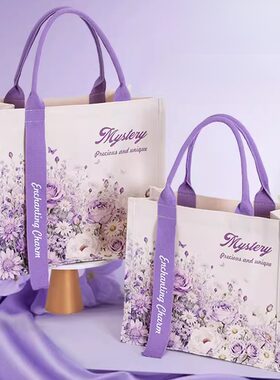 礼品袋帆布包定制时尚外出环保帆布袋手提通勤环保袋子礼物袋