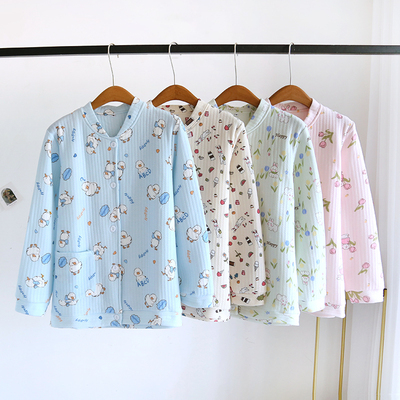 空气棉上衣秋冬季家居服保暖睡衣