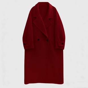 【小乐专享】简约大气高端复古通勤时尚百搭款羊毛大衣 NW 6616.