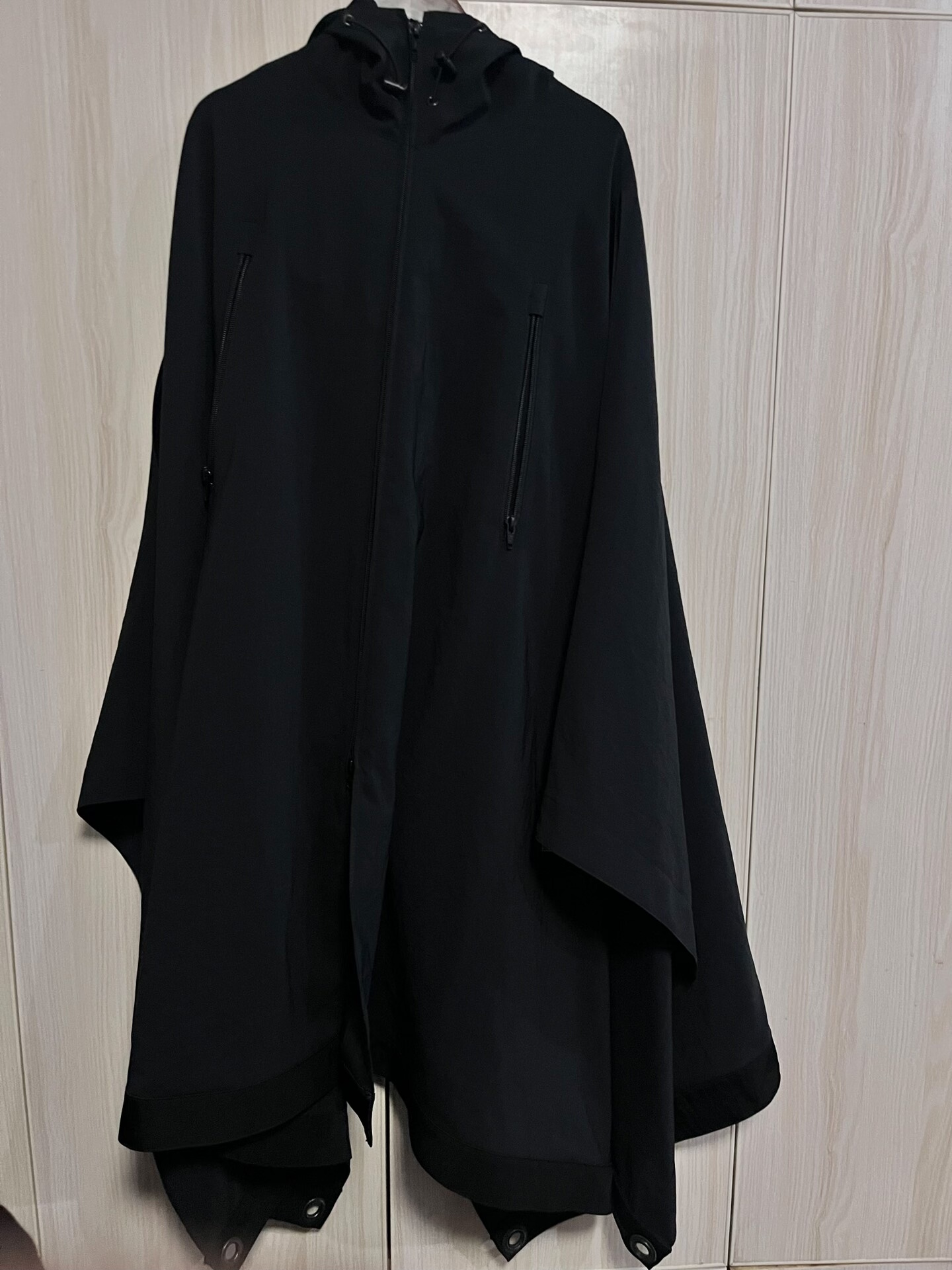 Yohji Yamamoto YS Zip Hooded Cloak Coat