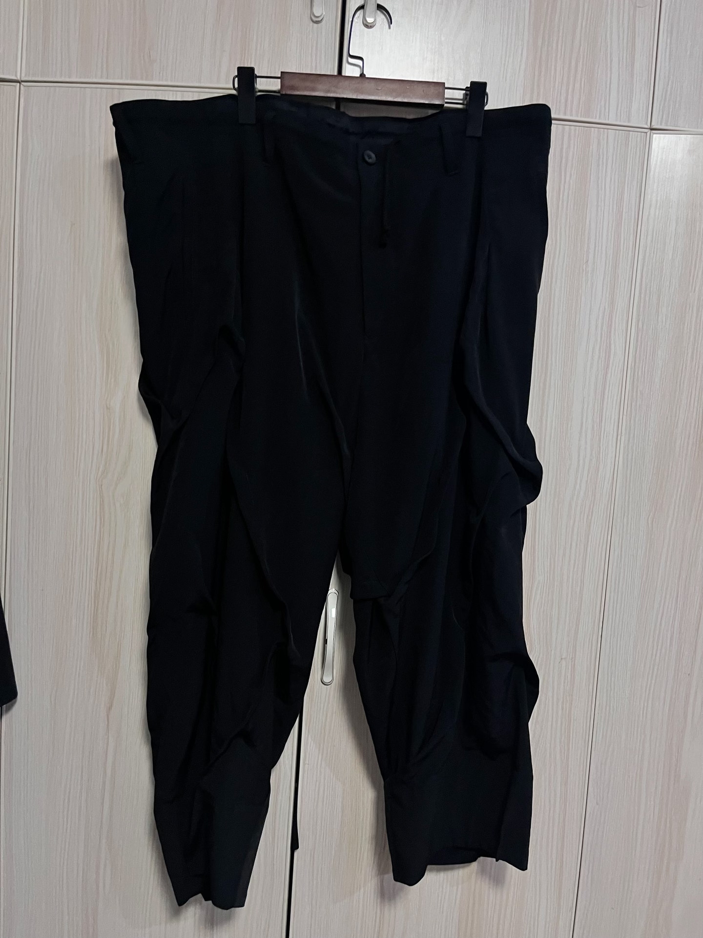 Yohji Yamamoto Irregular Pleat Long Pants
