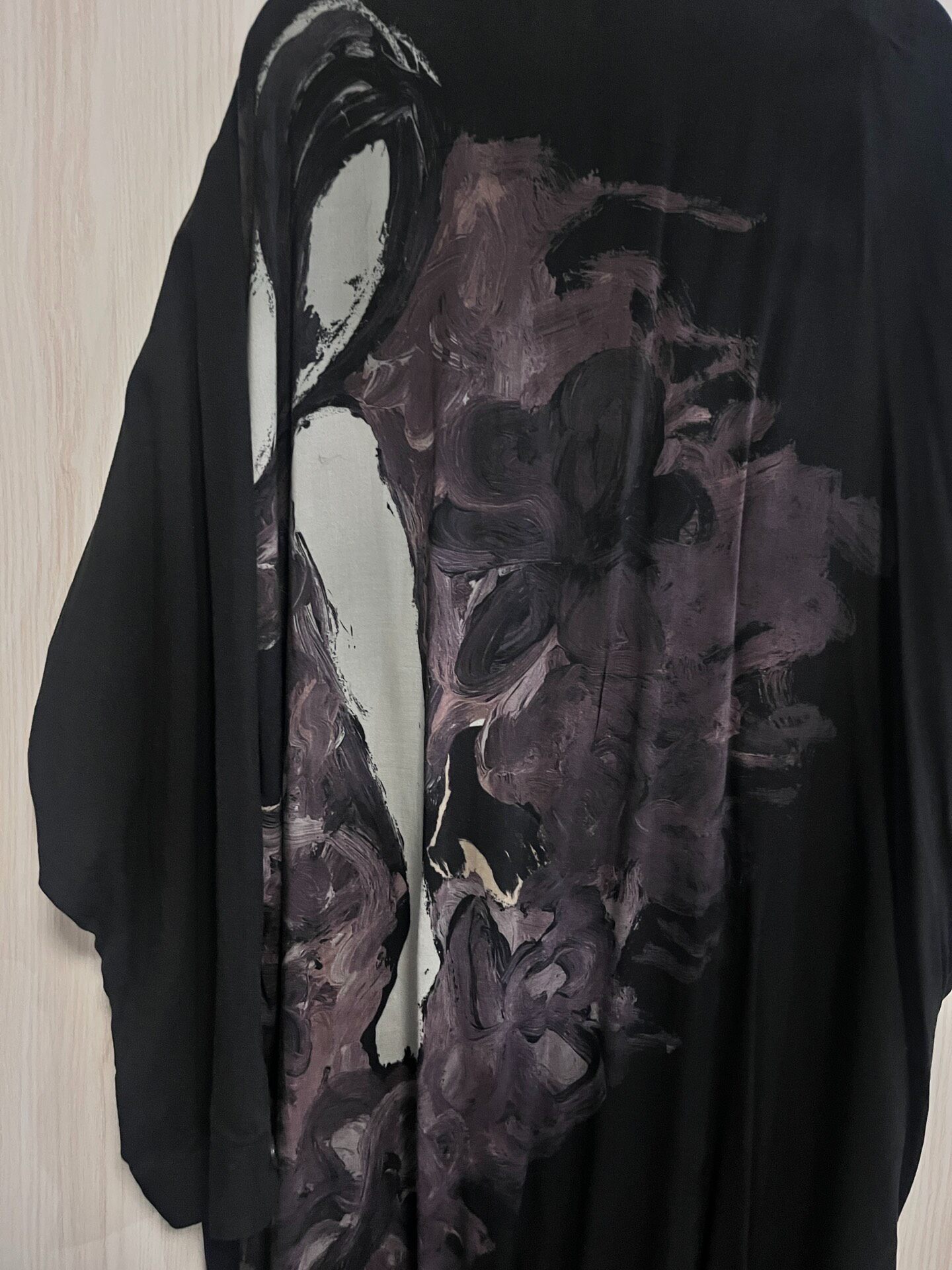 Yohji Yamamoto 18ss Long Black Coat — detail