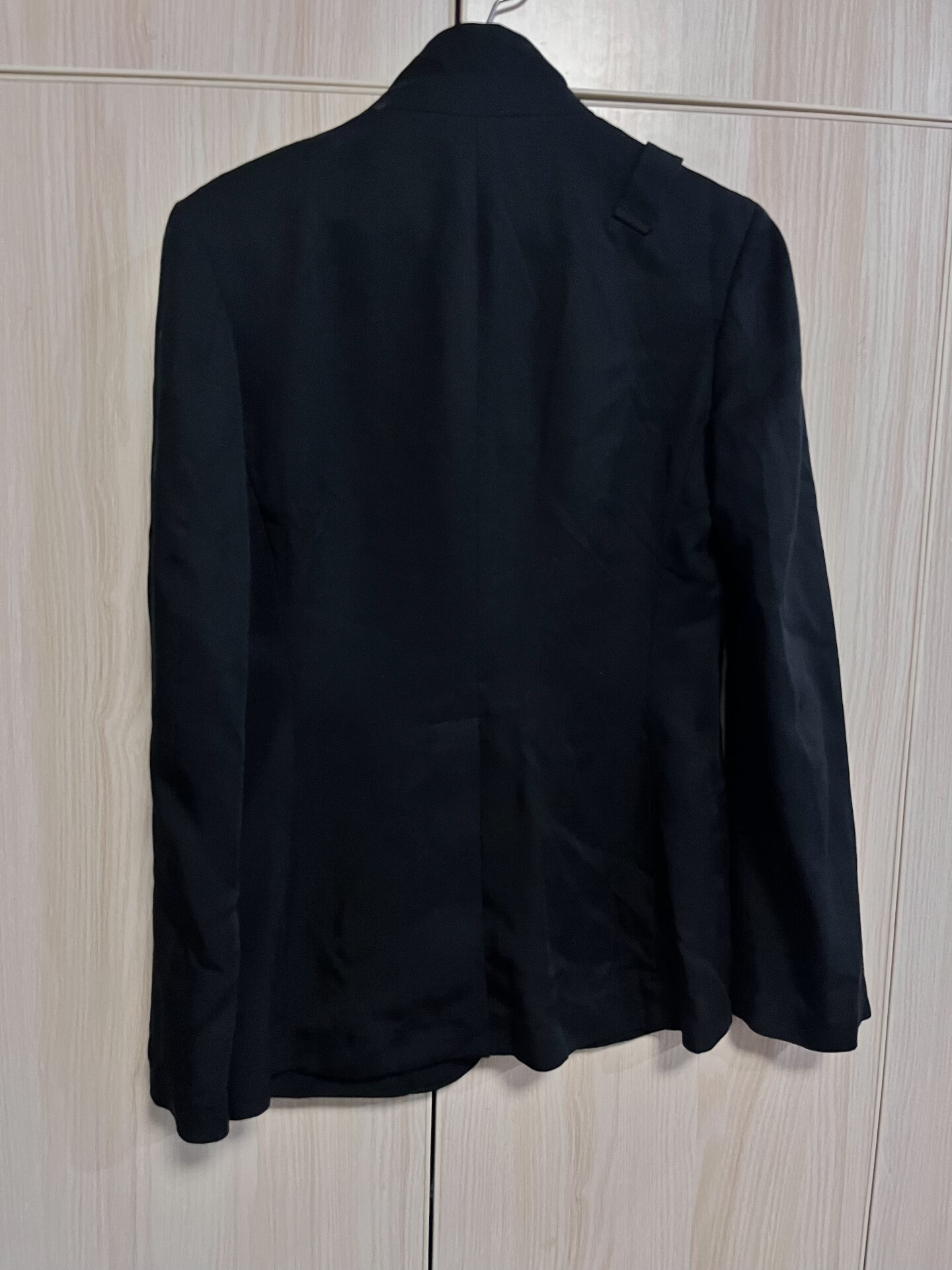 Yohji Yamamoto Black Stand Collar Jacket — front