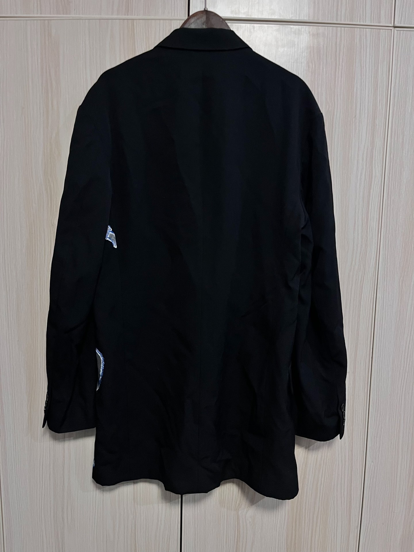 Yohji Yamamoto Laborer Embroidery Blazer — detail