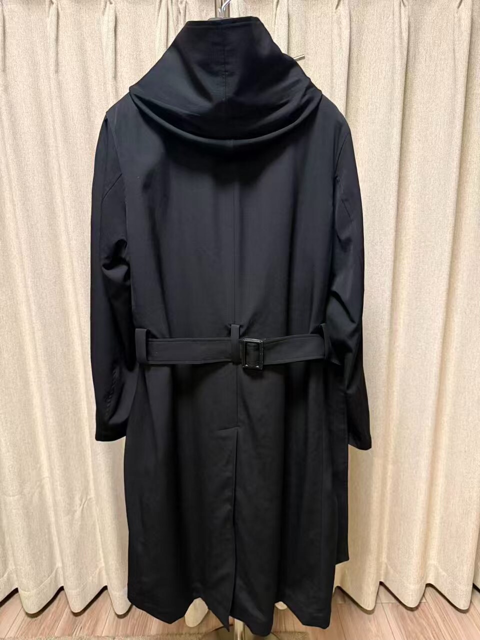 Yohji Yamamoto Belted Boxing Robe Coat — detail