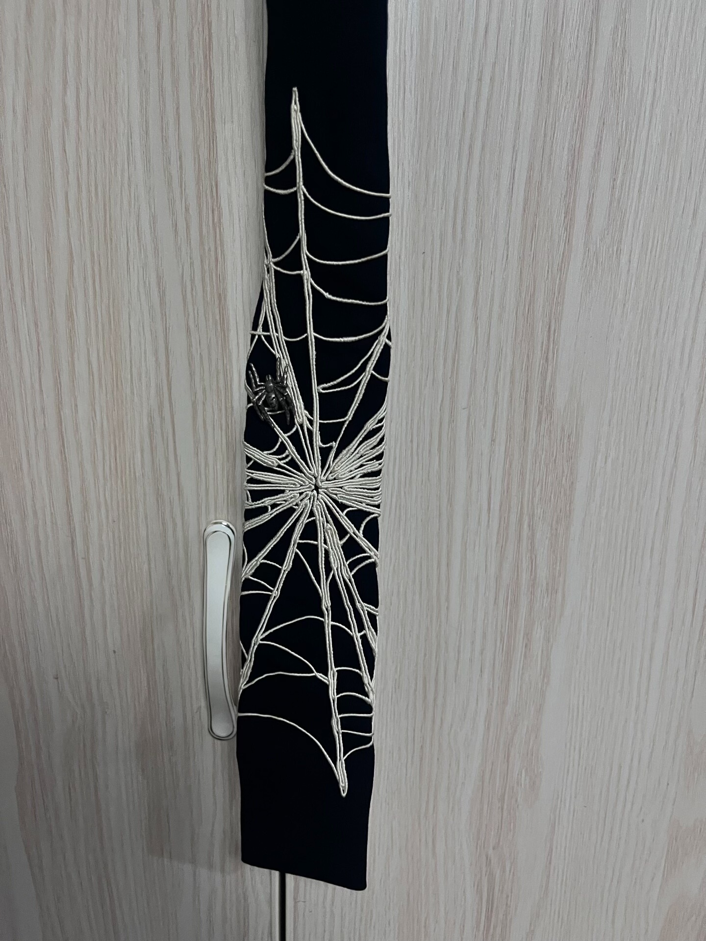 Yohji Yamamoto Embroidered Spider Tie