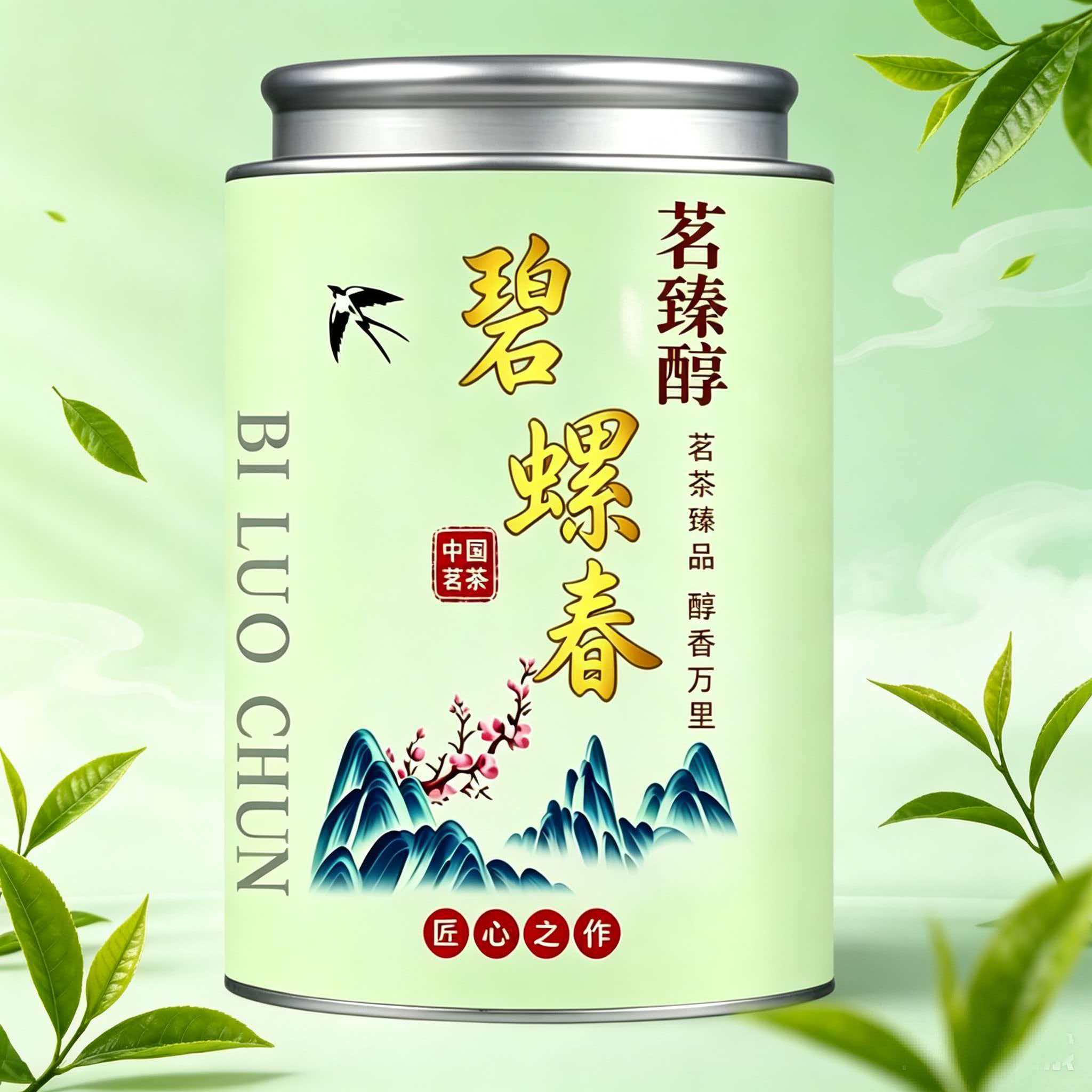 新茶碧螺春绿茶豆香浓郁