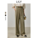 阔腿裤 LILY2024秋新款 显高显瘦百搭西装 拖地裤 女装 垂坠感OL通勤款