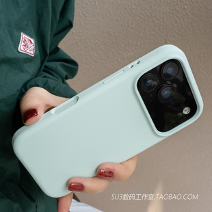 不会发黄软糯适用小米17pro手机壳17promax简约15s液态硅胶14红米K80全包70防摔60苹果大孔note纯色网红高档