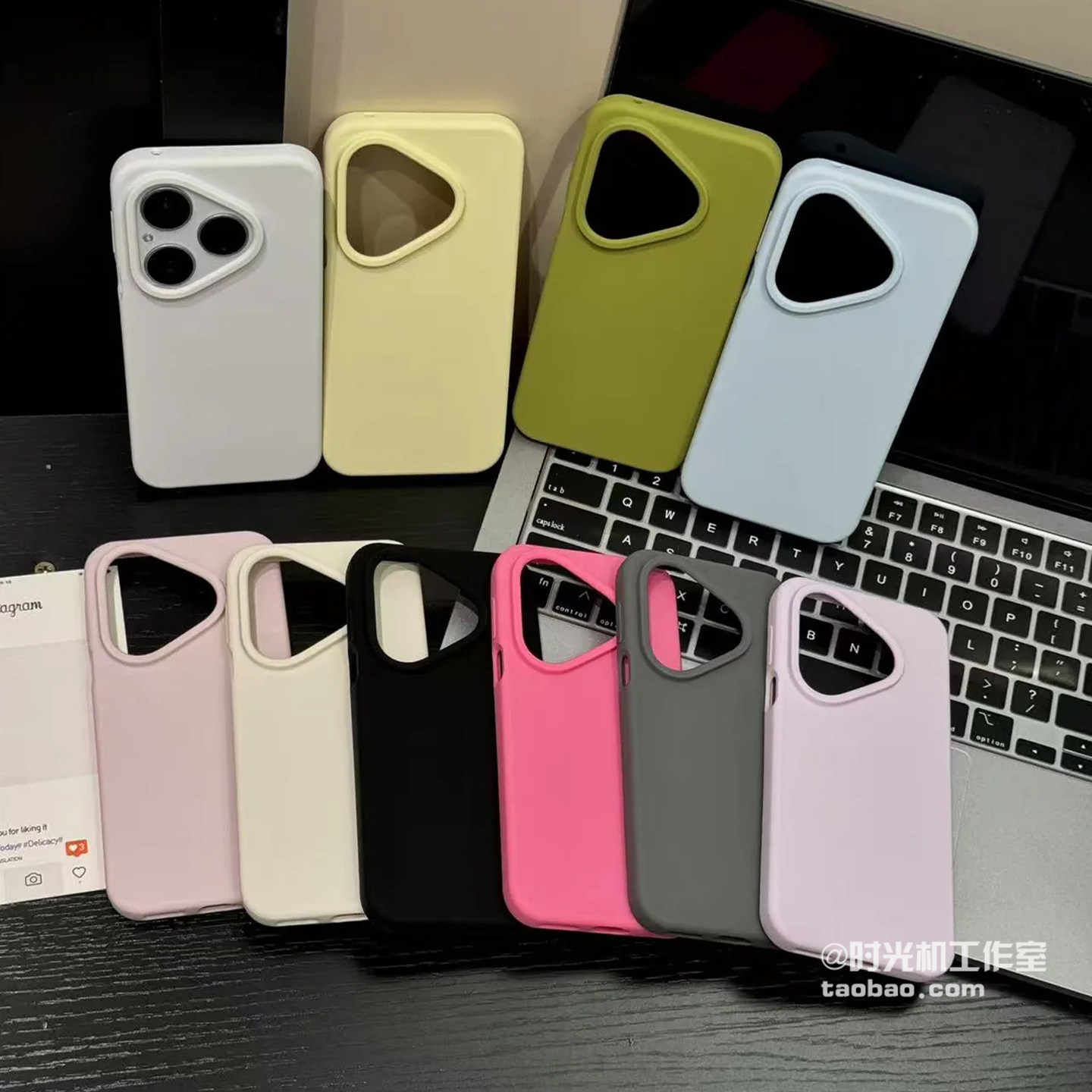 INS糯叽叽纯色不发黄液态硅胶适用华为Pura80手机壳P80Ultra保护套Mate70Pro+肤感p60/p50e防摔40/30男女套硬