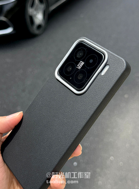 高档黑荔枝纹电镀框适用红米K80手机壳小米Note14保护套13Pro+磨砂K70至尊K60防指纹K50软K40纯色12/11套turo