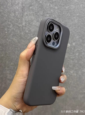软糯手感金属镜头液态硅胶适用华为mate70pro+手机壳mate60pro炭灰色Pura70高级感ultra独立按键简约全包防摔