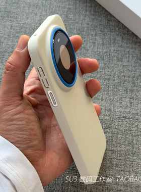 磨砂白色撞色蓝镜头框FindX9Ultra适用oppoFindx9手机壳X8s+高级感pro一加Ace6t磁吸Ace5至尊版15T超薄13小众