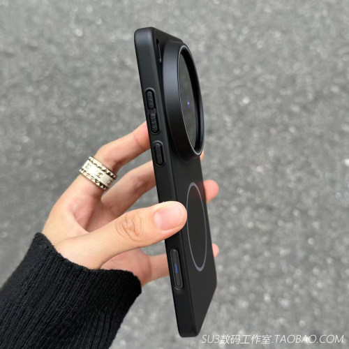 磁吸无线充电黑色适用Pura80华为mate70pro+手机壳p60超薄50硬壳nova14ultra大孔13镜头加高12防摔高级感全包