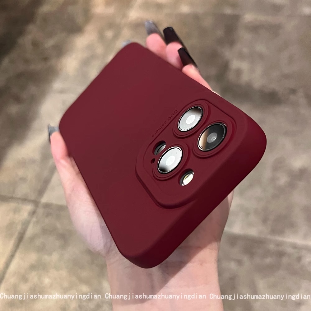 直边梅子色16适用iPhone15苹果14promax手机壳15plus硅胶13mini软12全包镜头11防摔Xs酒红色XR高级感复古网红