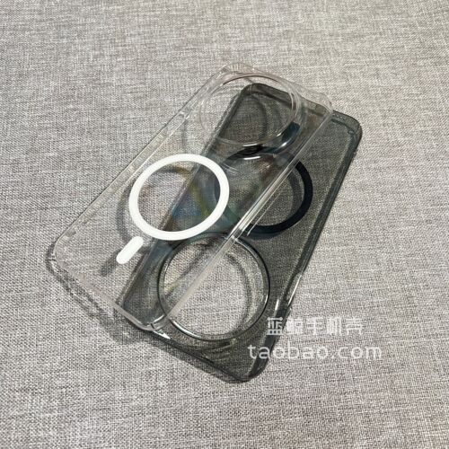 【不会发黄】MagSafe磁吸纯硬壳适用三星S26ULTRA充电s25手机壳24超薄23隐形edge透明9proXL谷歌10a黑灰A57男