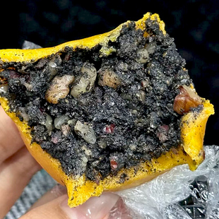 手工大黄米黑芝麻核桃包400g馒头早餐速冻中式面食包子懒人面点