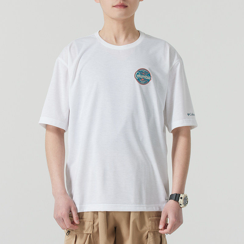 哥伦比亚官方T恤男士春夏新款户外运动半袖白色圆领短袖AE5759,户外/登山/野营/旅行用品,户外休闲衣,淘宝优惠券,粉丝福利购,淘宝优惠卷