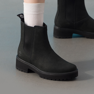 户外复古马丁靴轻便一脚穿靴子 新款 添柏岚官方中帮靴女鞋 2025秋季