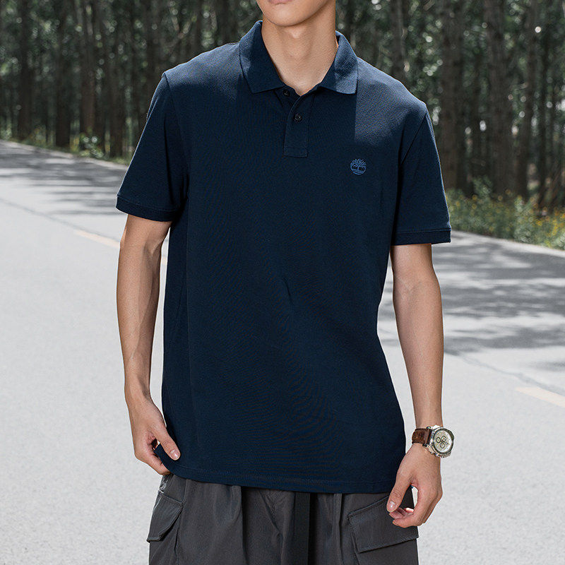 添柏岚短袖男装2025春秋新款户外运动休闲商务舒适翻领POLO衫上衣