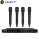 KEBIT科比特KU 会议手持头戴领夹话筒 3014无线麦克风一拖四充电式
