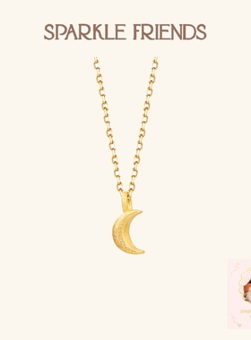 浪漫小月牙项链女生礼物小众高级