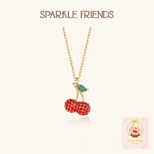 小众设计樱桃项链高级感礼物