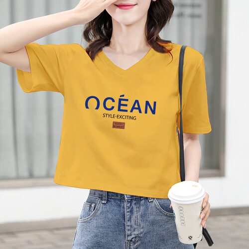 短款t恤女宽松短袖百搭