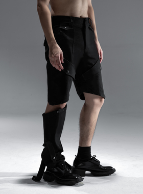 SANGWOO FW “Shadow”重工原创设计廓形可拆卸牛仔裤【定制款】