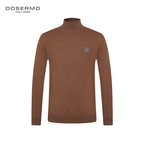 半高领薄纯绵羊毛衫打底衫