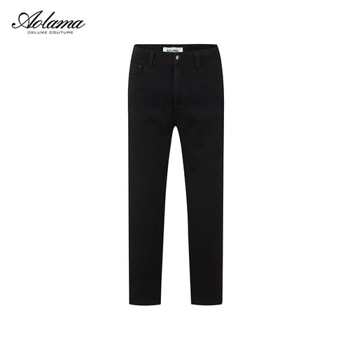 AOLAMA奥拉玛男士冬新款水洗直筒加绒牛仔裤080544090
