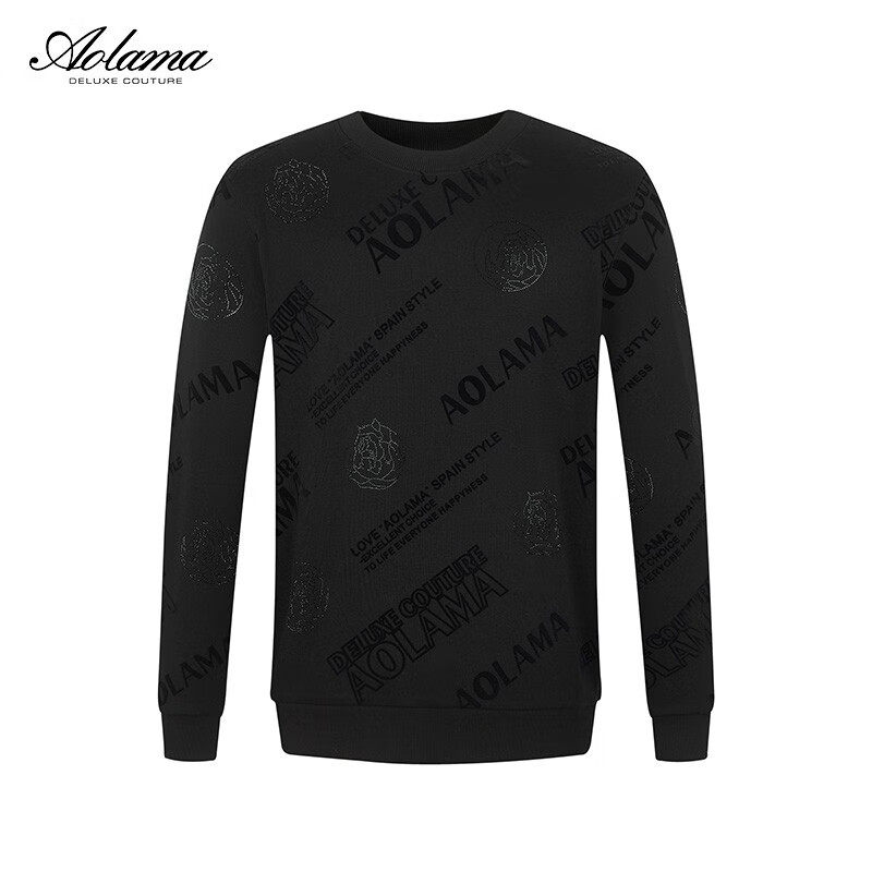 AOLAMA奥拉玛男装冬新款服饰虎头烫钻卫衣081354535