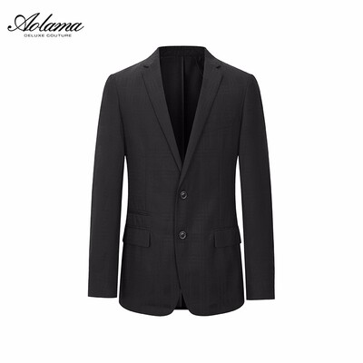 奥拉玛（Aolama）轻奢男装休闲西装 时尚休闲春秋经典纯色男士商