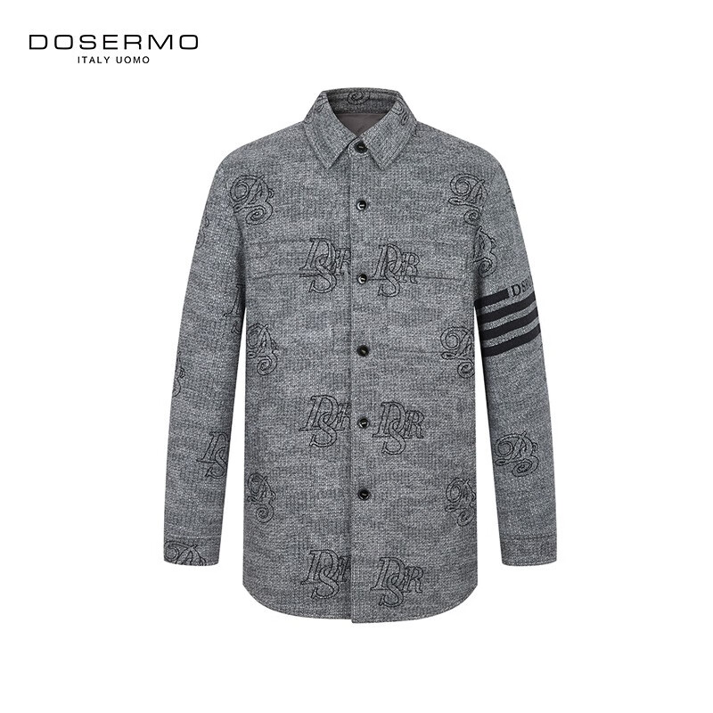 DOSERMO轻奢男装印花大衣
