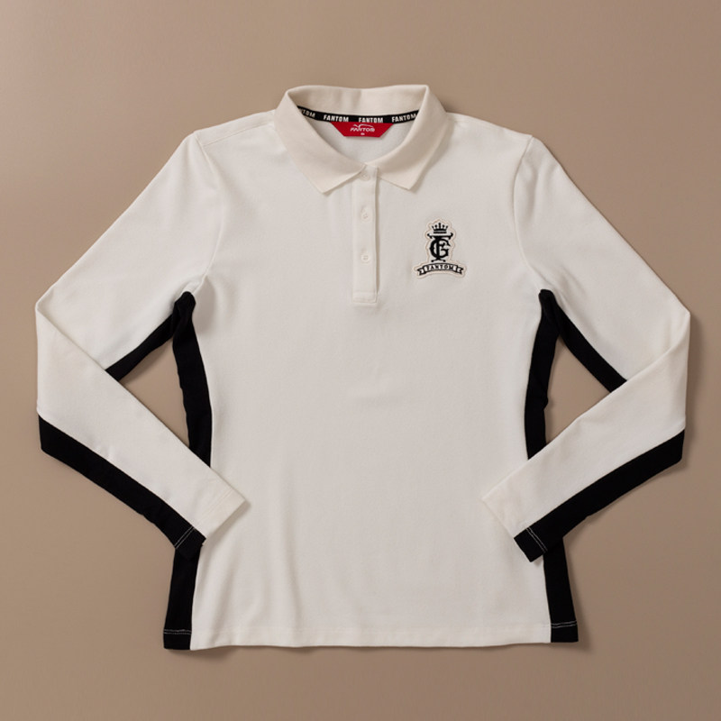 高尔夫长袖女秋冬衣服磨毛加绒保暖韩版golf服装速干弹力修身白